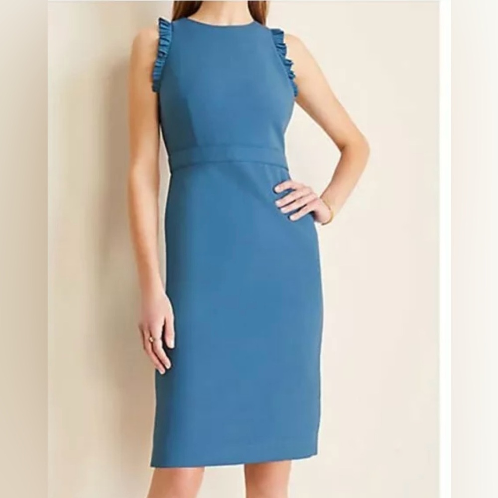 Gorgeous Ann Taylor Blue Sleeveless Dress